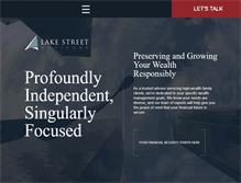 Tablet Screenshot of lakestreetadvisors.com